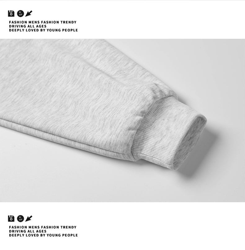 Casual sports versatile hooded cardigan composite fashionable long sleeved sweatshirt jacket