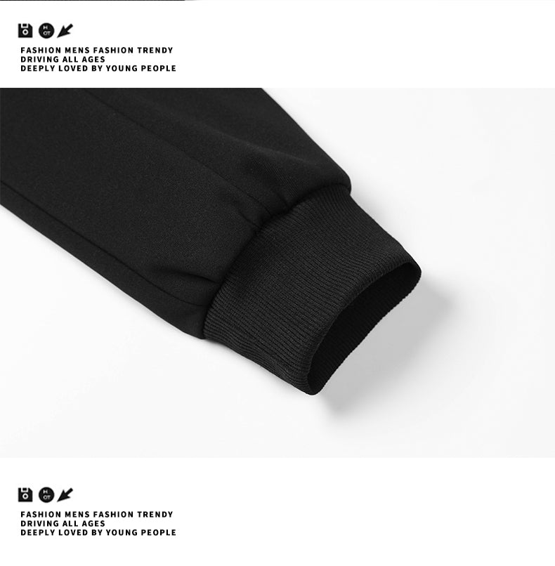 Casual Sporty Versatile Hooded Pullover Composite Fashion Long Sleeve Sweatshirt Jacket